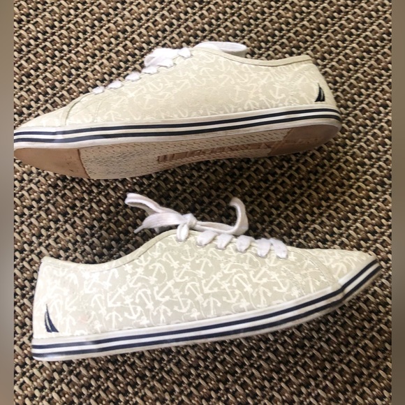 🩵2/$20  MIX&MATCH⚓️NAUTICA Lanyard Anchor Canvas Tennis Boat Sneakers Shoe - Picture 7 of 10